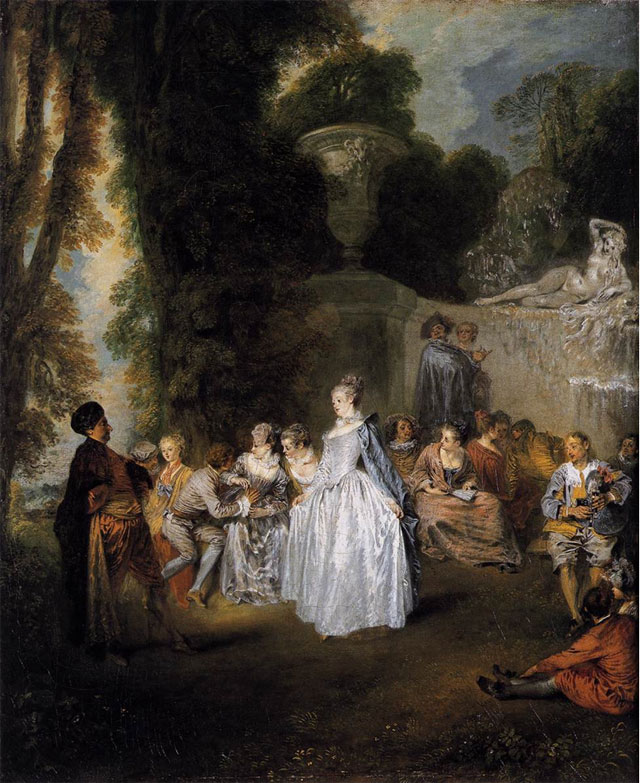 Jean-Antoine Watteau. <i>Les fêtes vénitiennes</i> (1718-1719)